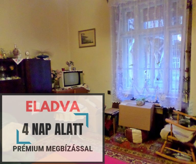 Lakáseladás a XIV. kerületi Szugló utcában